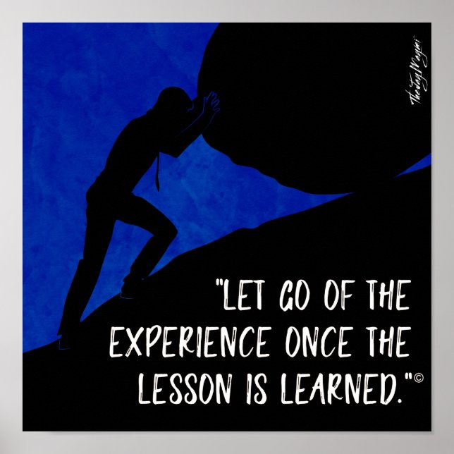 Póster "Dejar ir" (Frente)