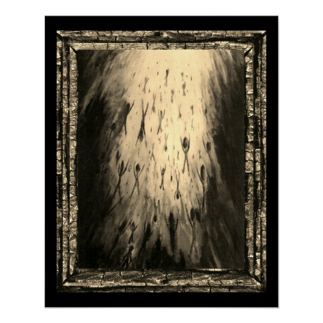 Póster Dejar La Oscuridad Entrar En La Luz (Anverso)