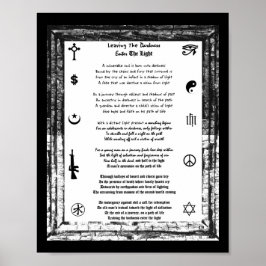 Póster Dejar La Oscuridad, Entrar La Luz