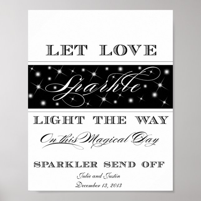 Póster Dejar que el amor se paralice - Sparkler envía Rót (Frente)