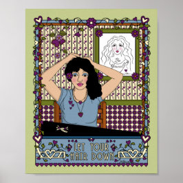 Póster Dejar que el pelo caiga_A_8x10 Poster