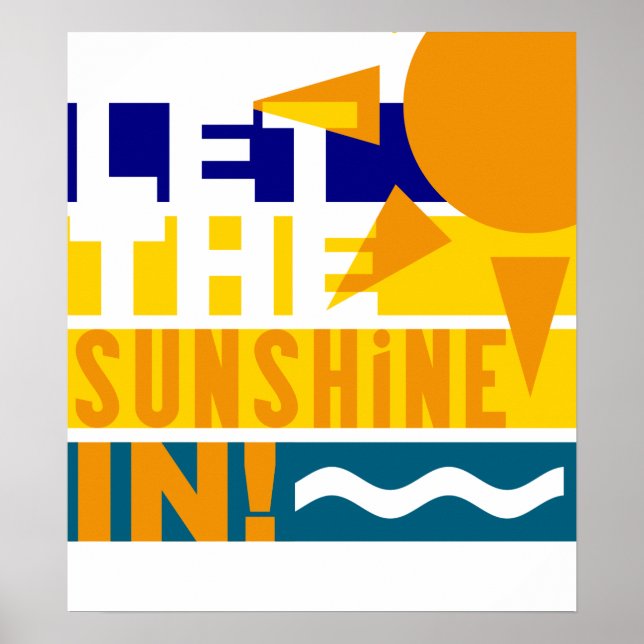 Póster Dejar Que El Sol En poster (Frente)