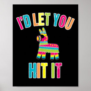 Póster Dejar Que Lo Golpees Cinco De Mayo Para Hombres Mu