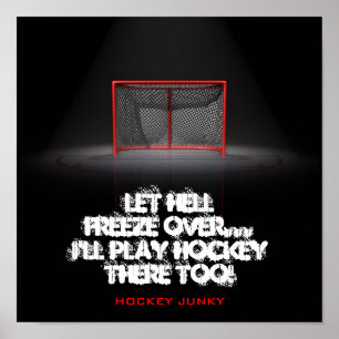 PÓSTER DEJE EL INFIERNO CONGELAR ENCIMA