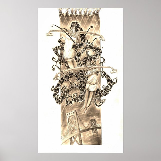 Póster dejé mi corazón en San Francisco (Frente)