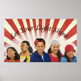 Póster Deje que su Poster Brillante Ligero