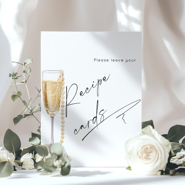 Póster Deje su receta aquí Perlas y Prosecco (Subido por el creador)