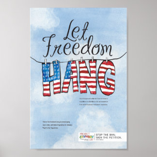 Póster Dejemos que Freedom Hang Poster
