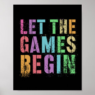 Póster Dejemos que los juegos empiecen la leyenda del día