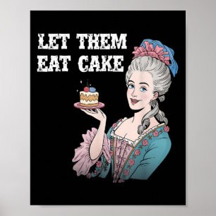 Póster Dejemos Que Se Coman Tartas Graciosas Marie Antion