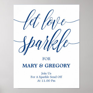 Póster Dejen amar azul a la Boda de la Marina del Rótulo