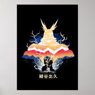Póster Deku vs Todos Podrían Ser Para Todos Los Héroes Ac