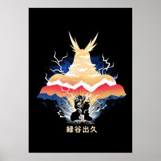 Póster Deku vs Todos Podrían Ser Para Todos Los Héroes Ac