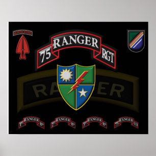 Póster del 75º Regimiento Ranger