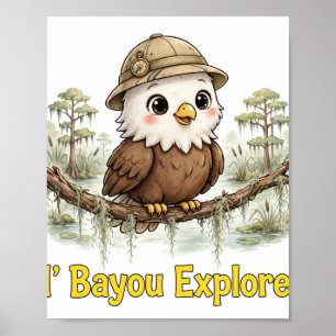 Póster del águila de Lil' Bayou Explorers