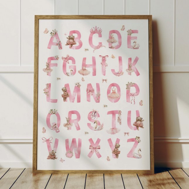 Póster del alfabeto ABC de oso de ballet Decoració (Subido por el creador)