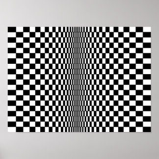 Poster del algoritmo de arte óptico