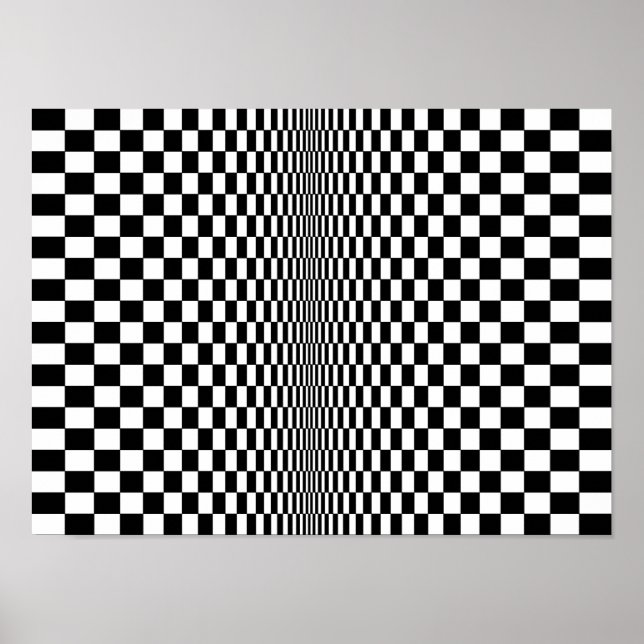 Poster del algoritmo de arte óptico (Frente)