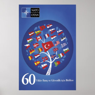Póster del aniversario de la OTAN turca Juntos por