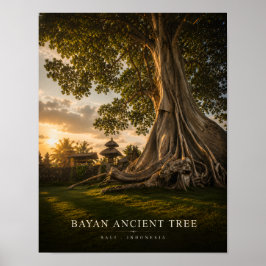 Póster del Árbol Antiguo Bayan Bali