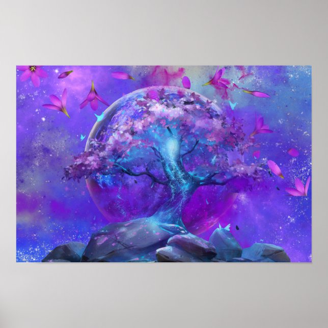 Póster del árbol de la luna (Frente)