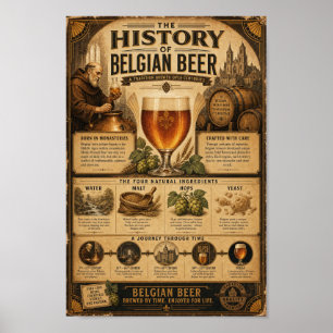 Póster del Archivo del Patrimonio Cervecero Belga