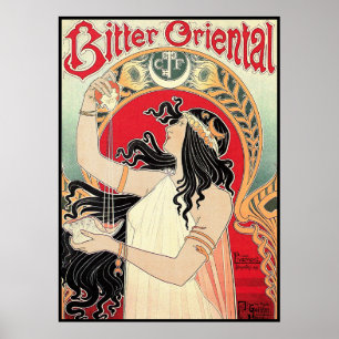 Poster del arte: Arte Nouveau - Oriental amargo