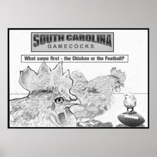 Poster del arte de los gallos de pelea