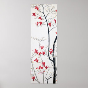 Poster del arte del árbol de la magnolia