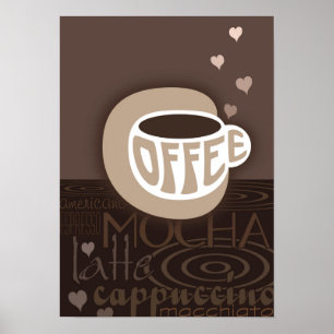 Poster del arte del café