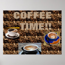 POSTER DEL ARTE DEL GRANO DE CAFÉ