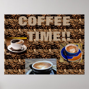 POSTER DEL ARTE DEL GRANO DE CAFÉ