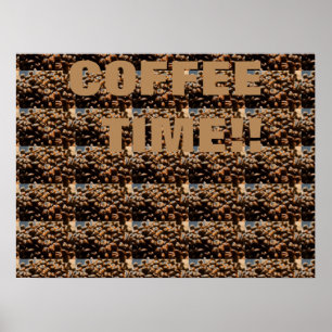 POSTER DEL ARTE DEL GRANO DE CAFÉ