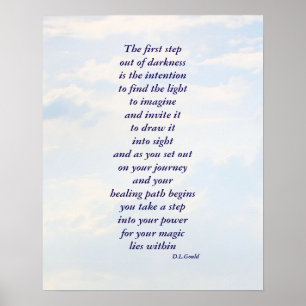 Poster del arte del poema de la "recuperación"