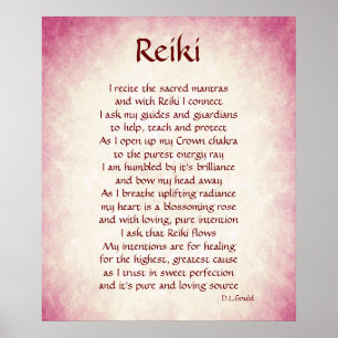 Poster del arte del poema de "Reiki"