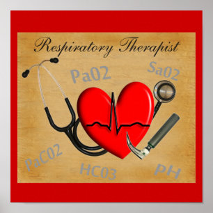 Poster del arte del terapeuta de Respirartory