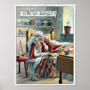 Poster del arte del vintage de GranMa de la capa