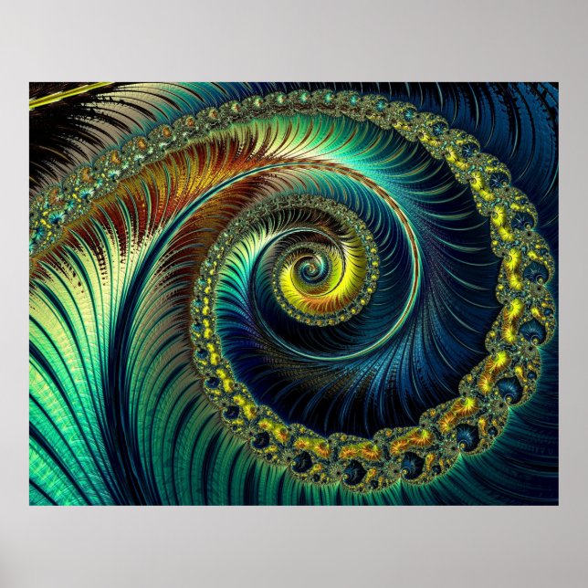 Poster del arte fractal 42 (Frente)
