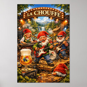 Póster del Bash de la Banda de Beer Belga Capricho