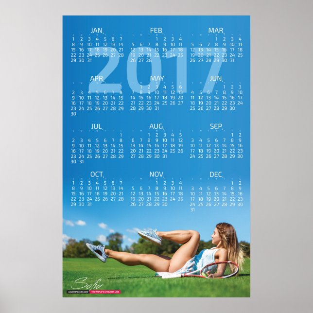 Póster del calendario de 2017 (Frente)