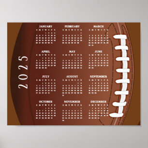 Póster del calendario de fútbol 2025