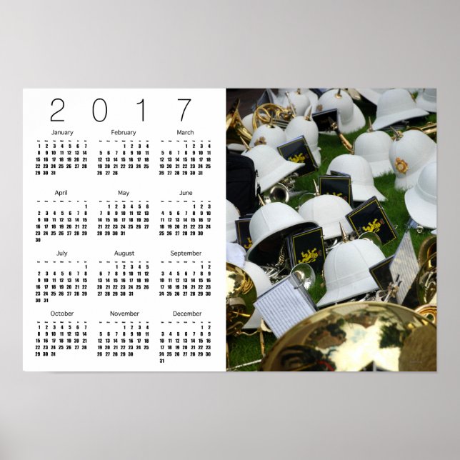 Póster del calendario de la hora del té 2017 (Frente)