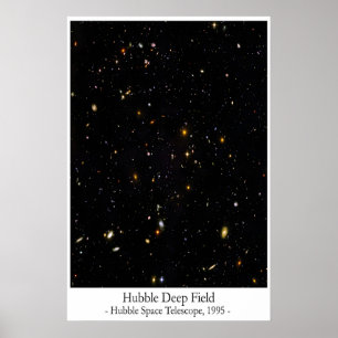 Póster del Campo Profundo de Hubble – Espacio icón