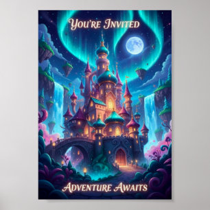 Póster del Castillo de Fantasía de la Aurora Borea