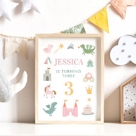 Póster del castillo del dragón de la princesa Cump