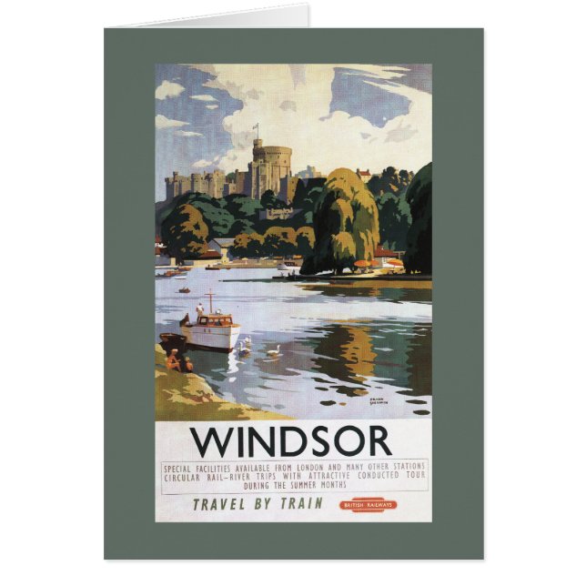 Poster del Castillo del Támesis de Windsor en los  (Frente)