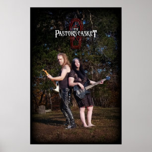 póster del cementerio de The Pastor's Casket