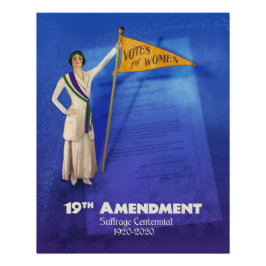 Poster del centenario de Suffrage