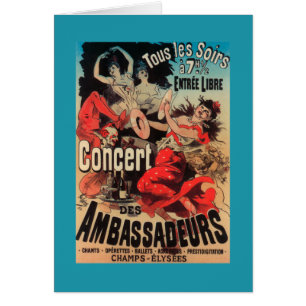 Poster del concierto en la avenida de