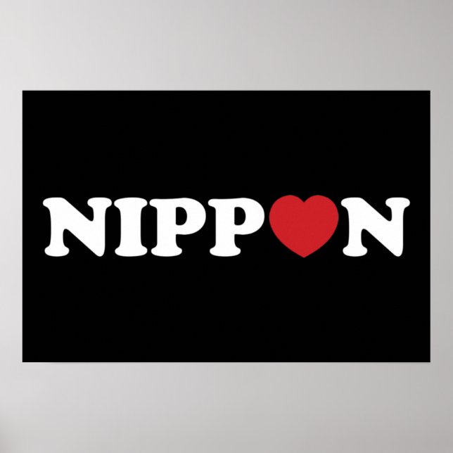 Póster del Corazón del Amor Nippon (Frente)